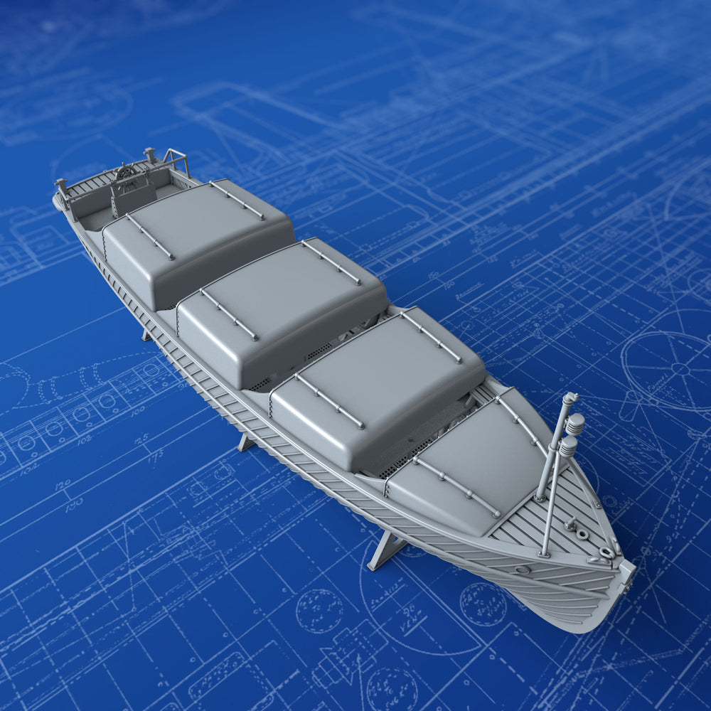1/350 Royal Navy 45ft Motor Launch (Lighter Version with Roof/Canopy)