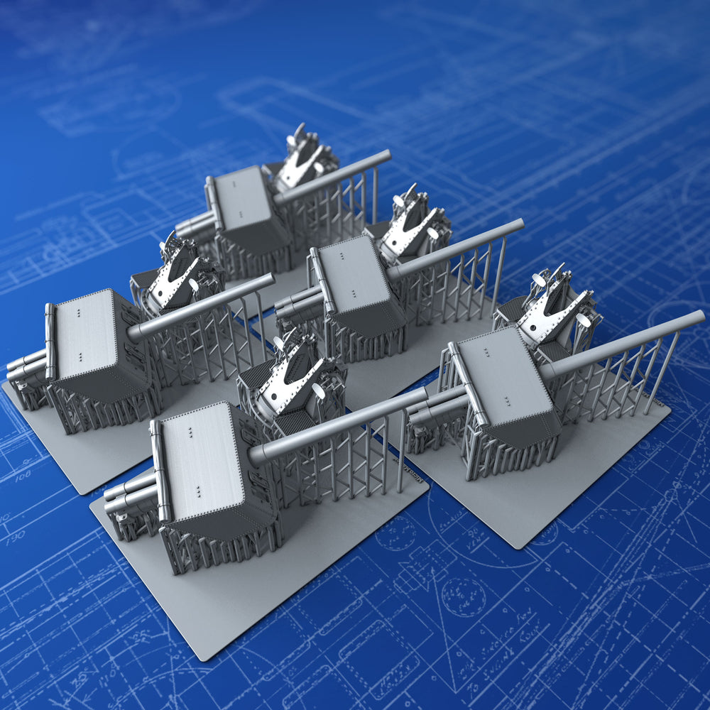 1/96 Royal Navy 4.7" (12 cm) BL MKI & MKII on CPVI Mount x5