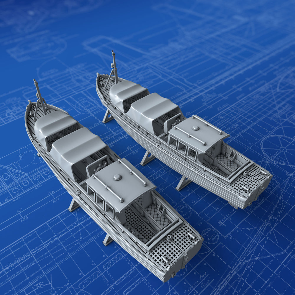 1/700 Royal Navy 35ft Motor Pinnaces x2