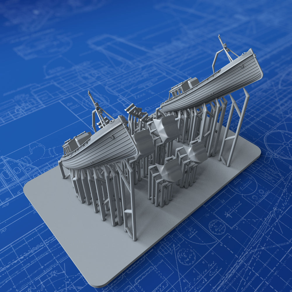 1/600 Royal Navy 35ft Motor Pinnaces x2 – Micro Master 3D Printed Hobby ...