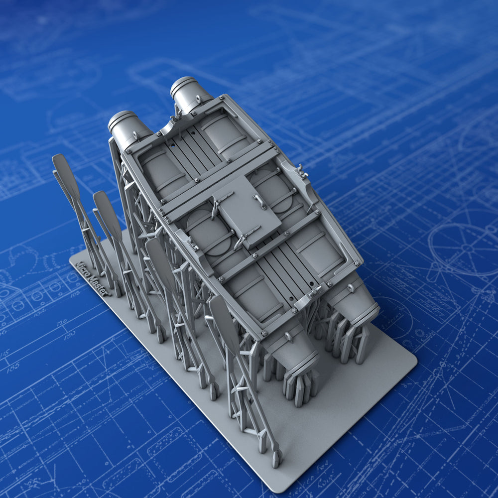 1/72 Royal Navy 10ft Working Dinghy Balsa Raft