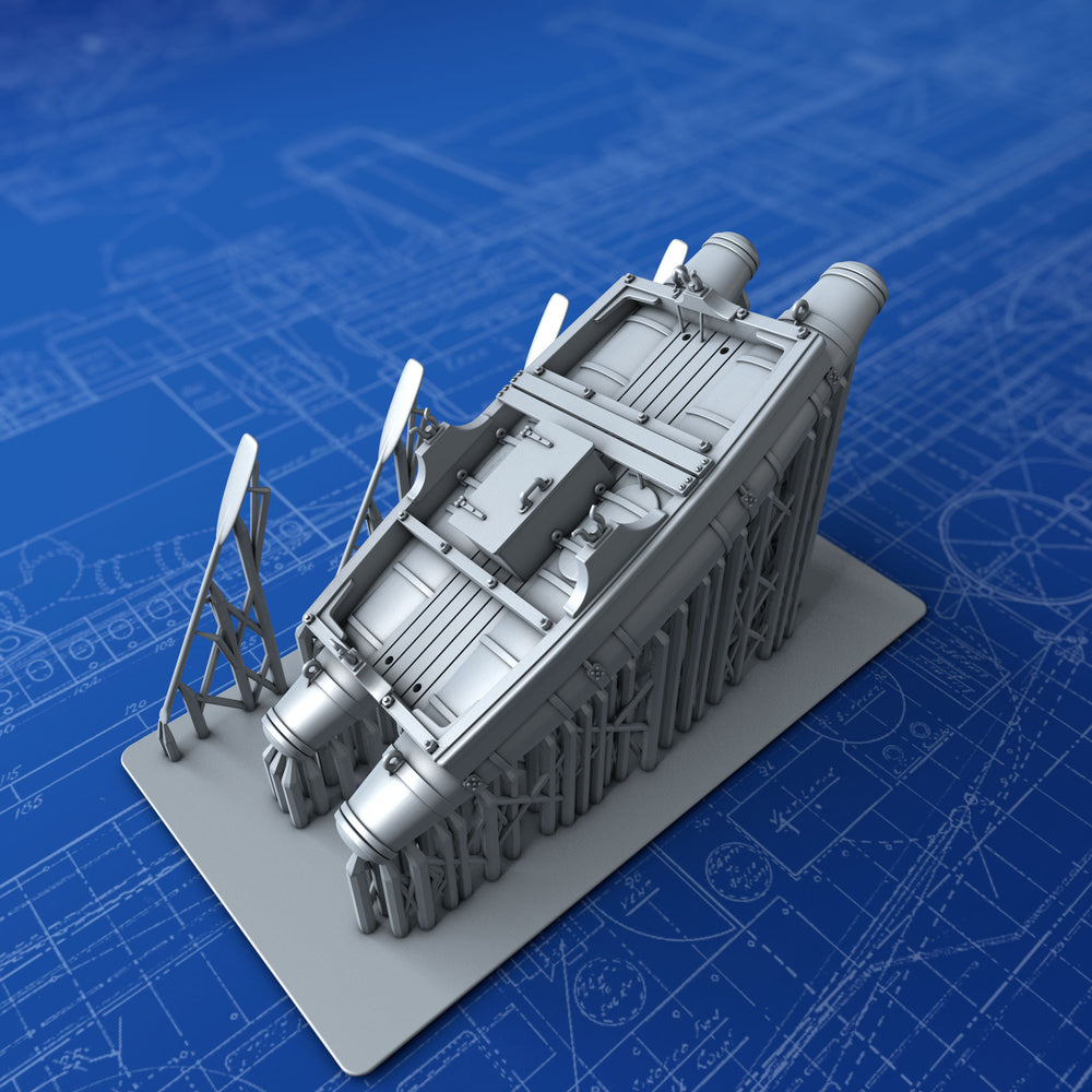 1/72 Royal Navy 10ft Working Dinghy Balsa Raft