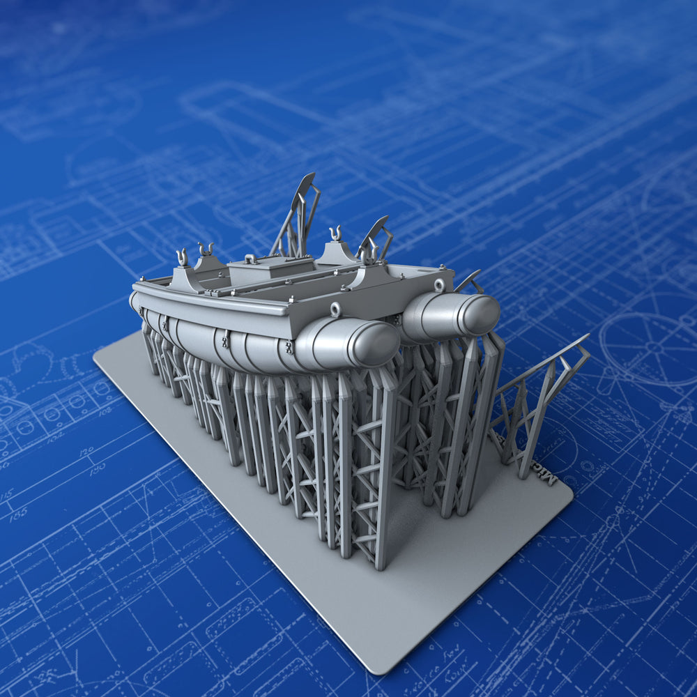 1/72 Royal Navy 10ft Working Dinghy Balsa Raft