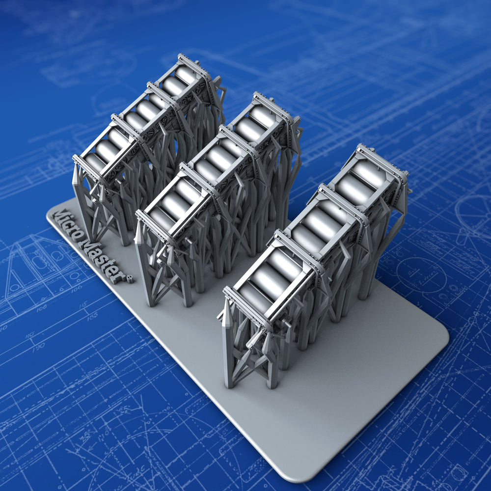 1/350 Royal Navy Depth Charge Rails x3 (Tribal Class, 8 Charge Version)