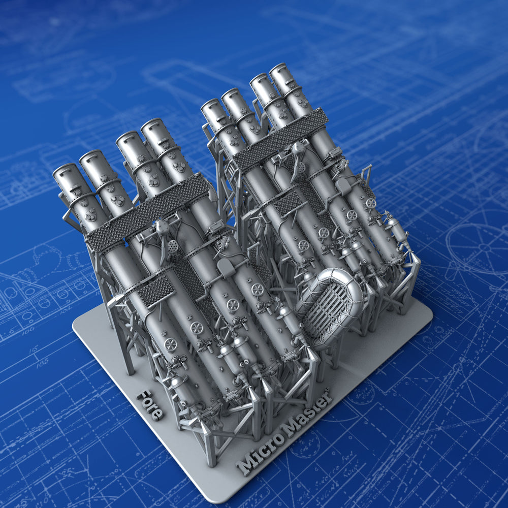 1/350 Royal Navy 21" QR MKVI Quad Torpedo Tubes x2 (E & F Class Destroyers)