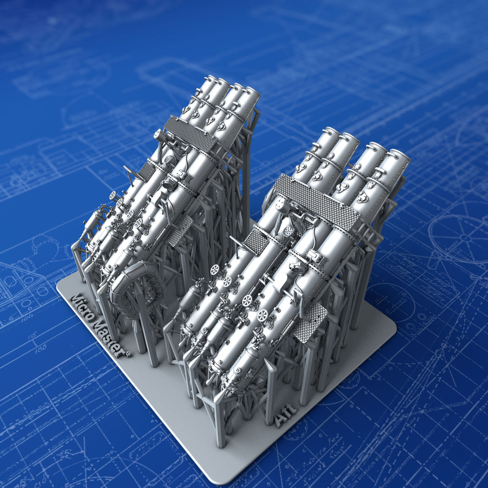 1/350 Royal Navy 21" QR MKVI Quad Torpedo Tubes x2 (E & F Class Destroyers)