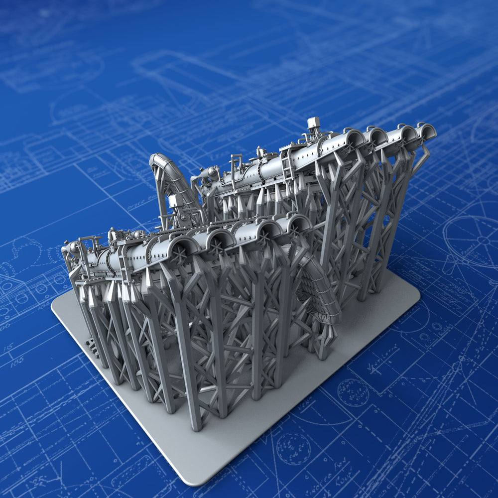 1/350 Royal Navy 21" QR MKVI Quad Torpedo Tubes x2 (E & F Class Destroyers)