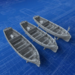 1/600 Royal Navy 36ft Harbour Launches x3