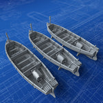 1/600 Royal Navy 36ft Harbour Launches x3