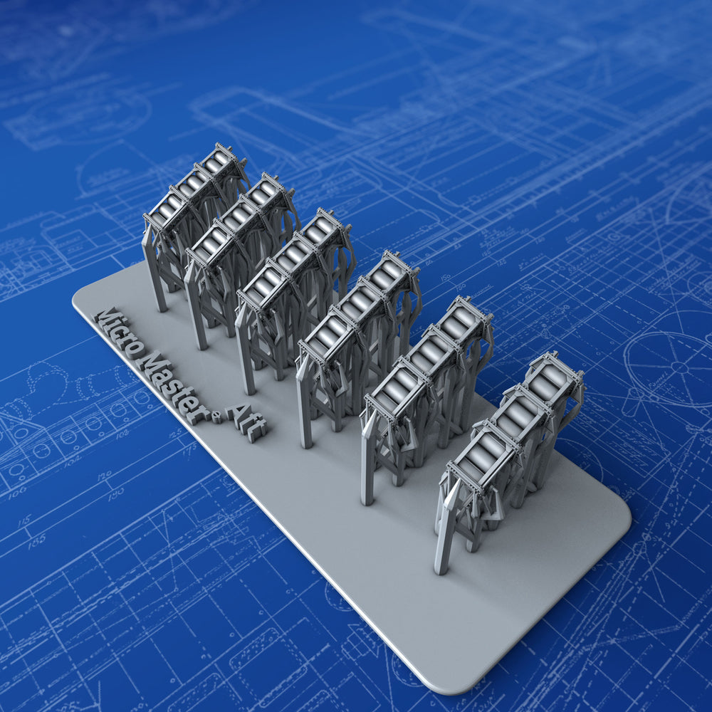 1/700 Royal Navy Depth Charge Rails x6 (Tribal Class, 8 Charge Version)