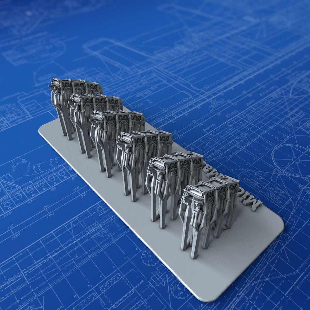 1/700 Royal Navy Depth Charge Rails x6 (Tribal Class, 8 Charge Version)