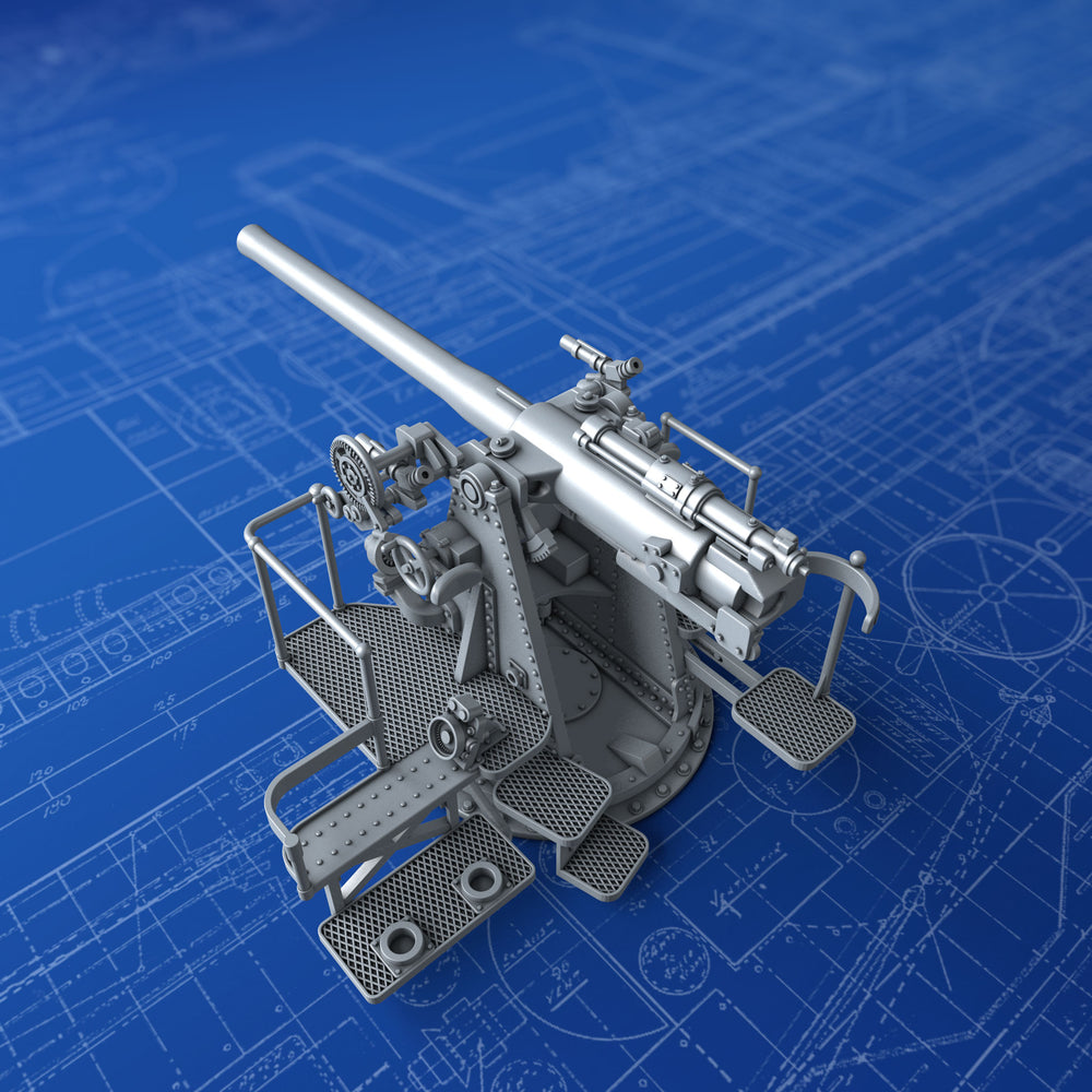 1/72 Royal Navy 4"/45 (10.2cm) QF MKV***(N) H/A MKIV (8" Cruisers Version)