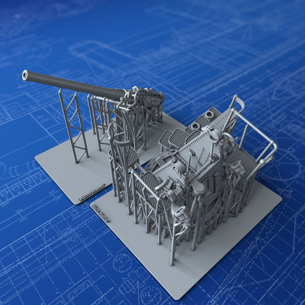 1/96 Royal Navy 4"/45 (10.2cm) QF MKV***(N) H/A MKIV (8" Cruisers Version)