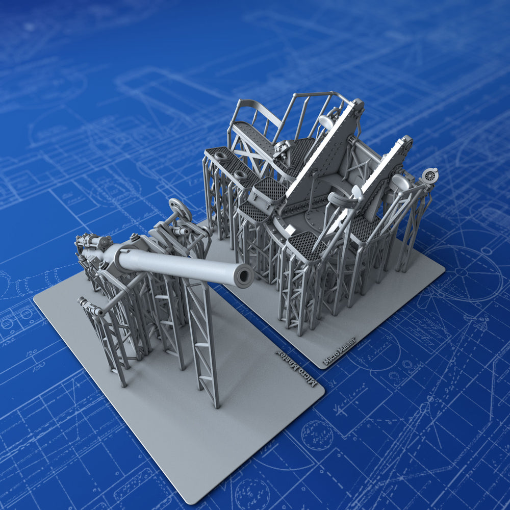 1/96 Royal Navy 4"/45 (10.2cm) QF MKV***(N) H/A MKIV (8" Cruisers Version)