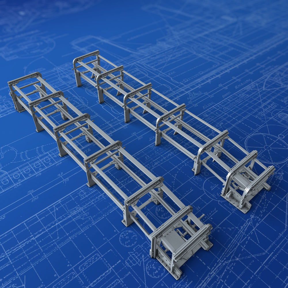 1/72 Royal Navy Depth Charge Rails MKI x2 (15 Charge Version)