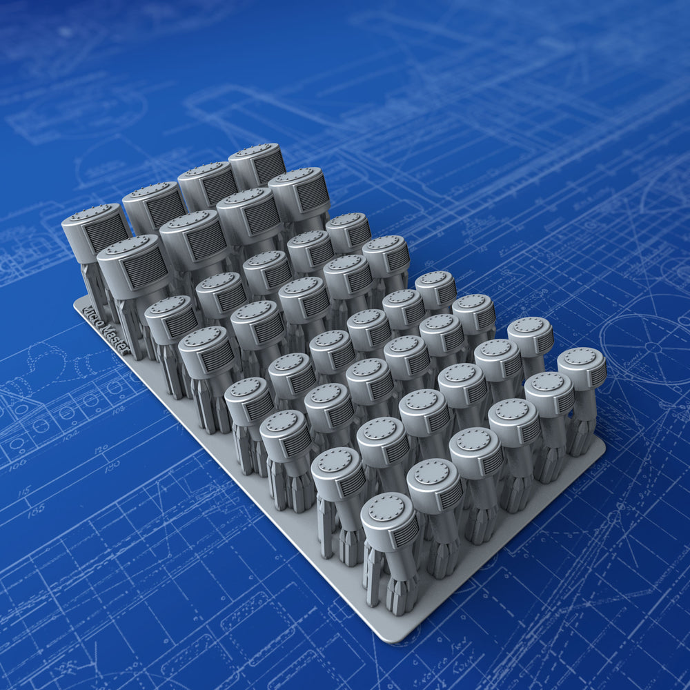 1/200 Royal Navy Large Mushroom Vents x42