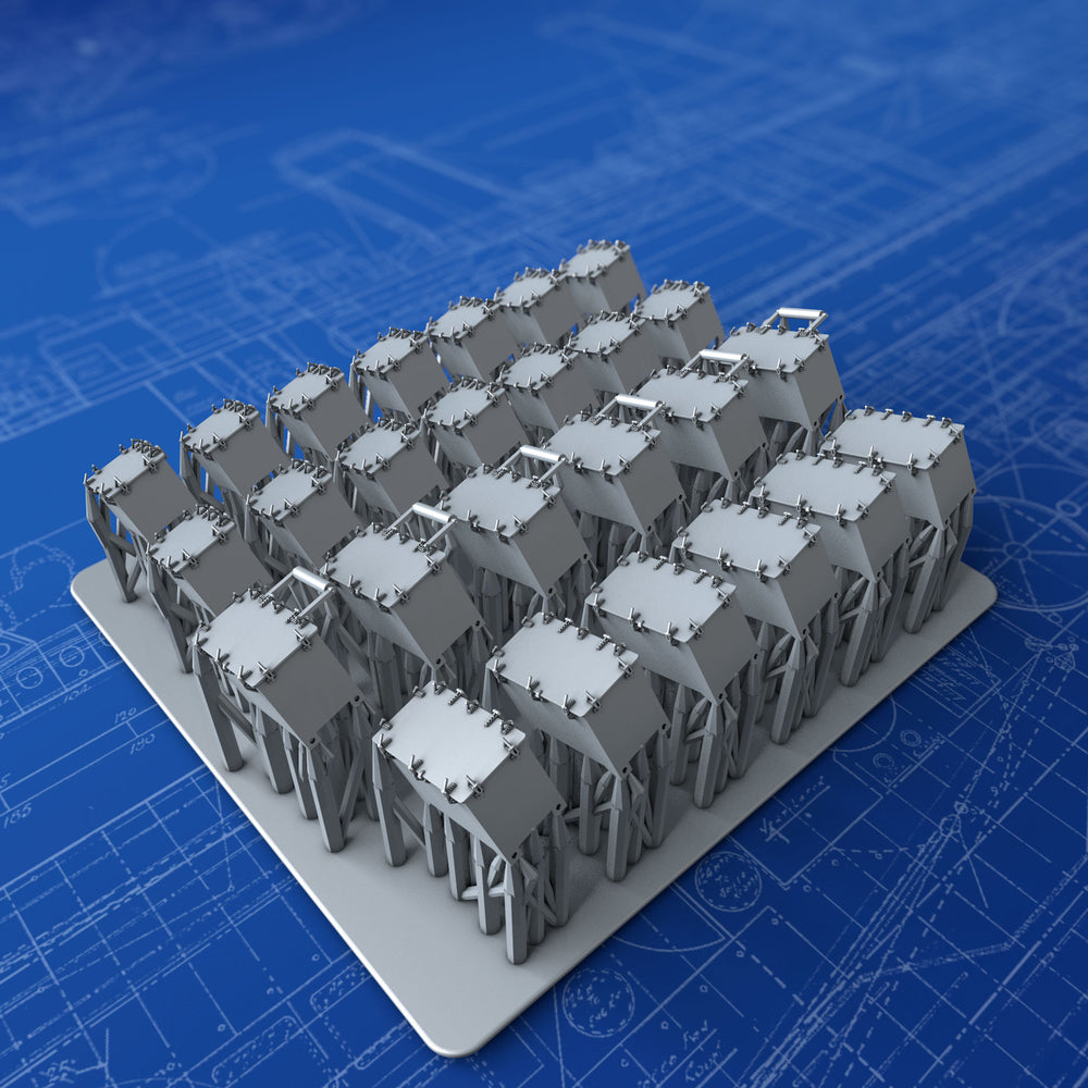 1/350 Royal Navy 2-pdr Pom Pom Ready Use Lockers x26 (3 Types)