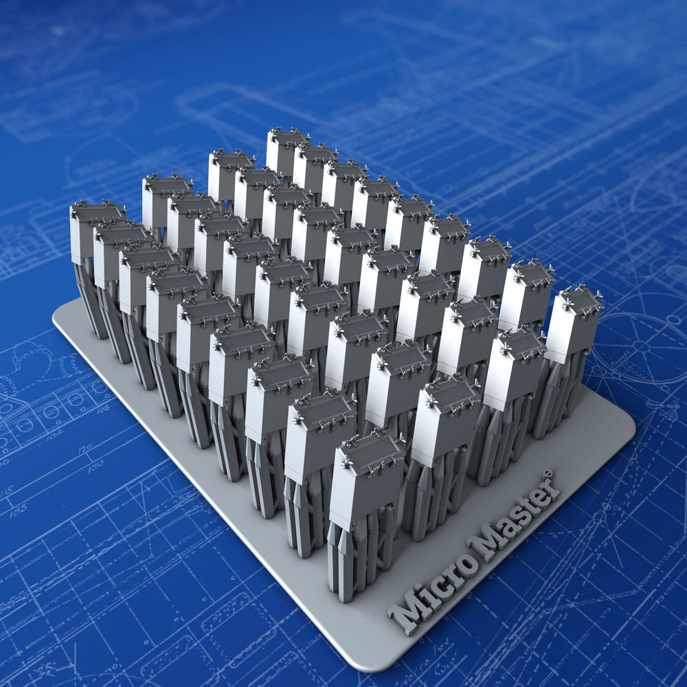 1/350 Royal Navy Quad Vickers 0.50"/62 MG MKIII Ready Use Lockers x36