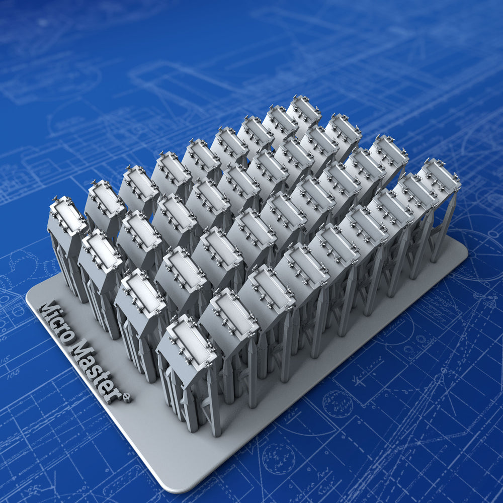 1/350 Royal Navy Quad Vickers 0.50"/62 MG MKIII Ready Use Lockers x36