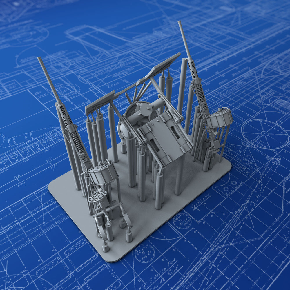 1/72 Royal Navy Twin 20mm Oerlikon MKIX (0º Elevation)