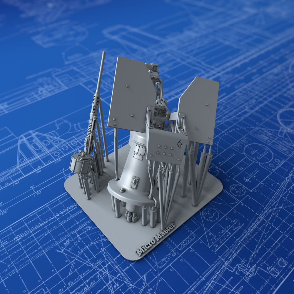 1/96 US Navy 20mm Oerlikon MKI w. MK14 Gunsight (0º Elevation, Angled Notches)