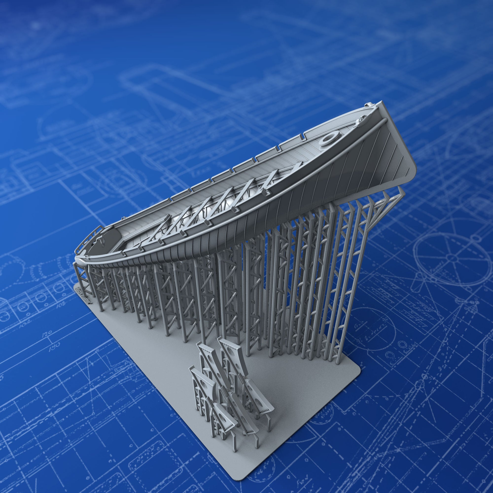 1/96 Royal Navy 36ft Sailing Pinnace x1 – Micro Master 3D Printed Hobby ...