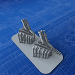 1/200 Royal Navy Thorneycroft MKII Depth Charge Throwers x2 (Unloaded)
