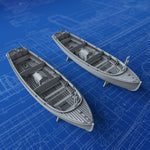 1/350 Royal Navy 32ft Motor Cutters x2