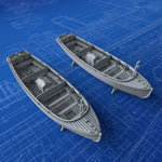 1/400 Royal Navy 32ft Motor Cutters x2