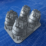 1/350 Royal Navy E Class Destroyer Director Control Towers x4