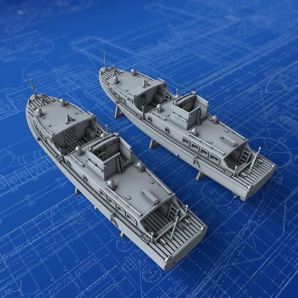 1/700 Royal Navy 45ft Medium Picket Boats x2