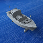 1/96 Royal Navy 16ft Fast Motor Boat (Skimming Dish)